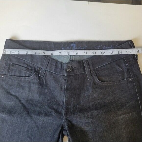 7 For All Mankind 'A' Pocket Boot Cut Jeans Mid Rise 28 - Picture 9 of 14